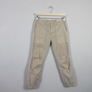 Nili Lotan Utility Pants Jogger Beige Womens Made in USA Size 2 Casual Relax 388